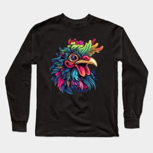 Chicken Smiling Long Sleeve T-Shirt